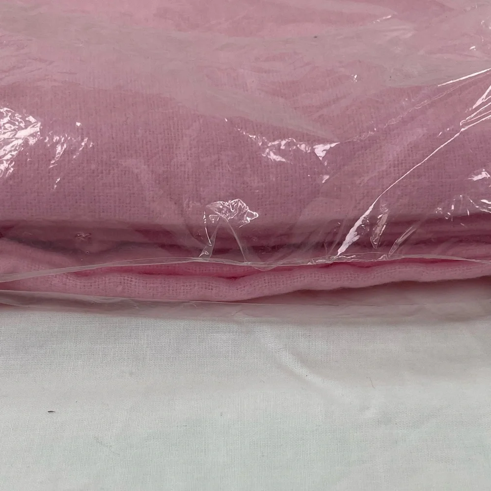 ⭐️Vintage Beacon Pink and Gold Stardust Sheet Blanket 70 x 90